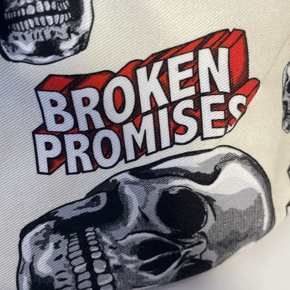 NWT!‎ Broken Promises Skull Lips Kiss Pink Black Fanny Pack Kiss Of Death Zumiez